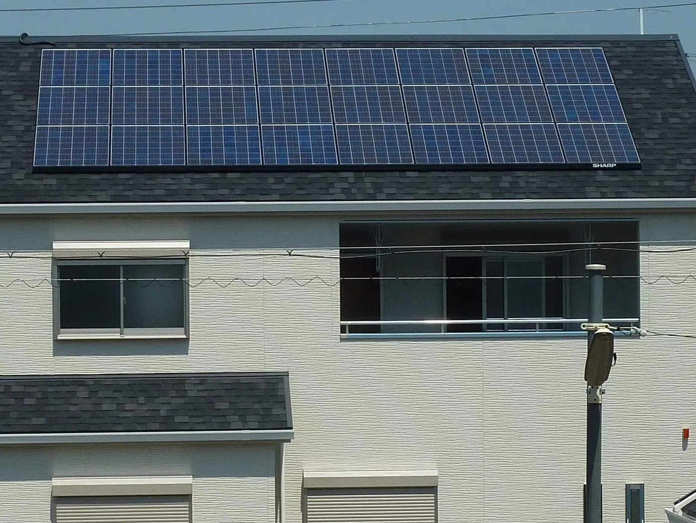 太陽光発電設置住宅に蓄電池システム設置