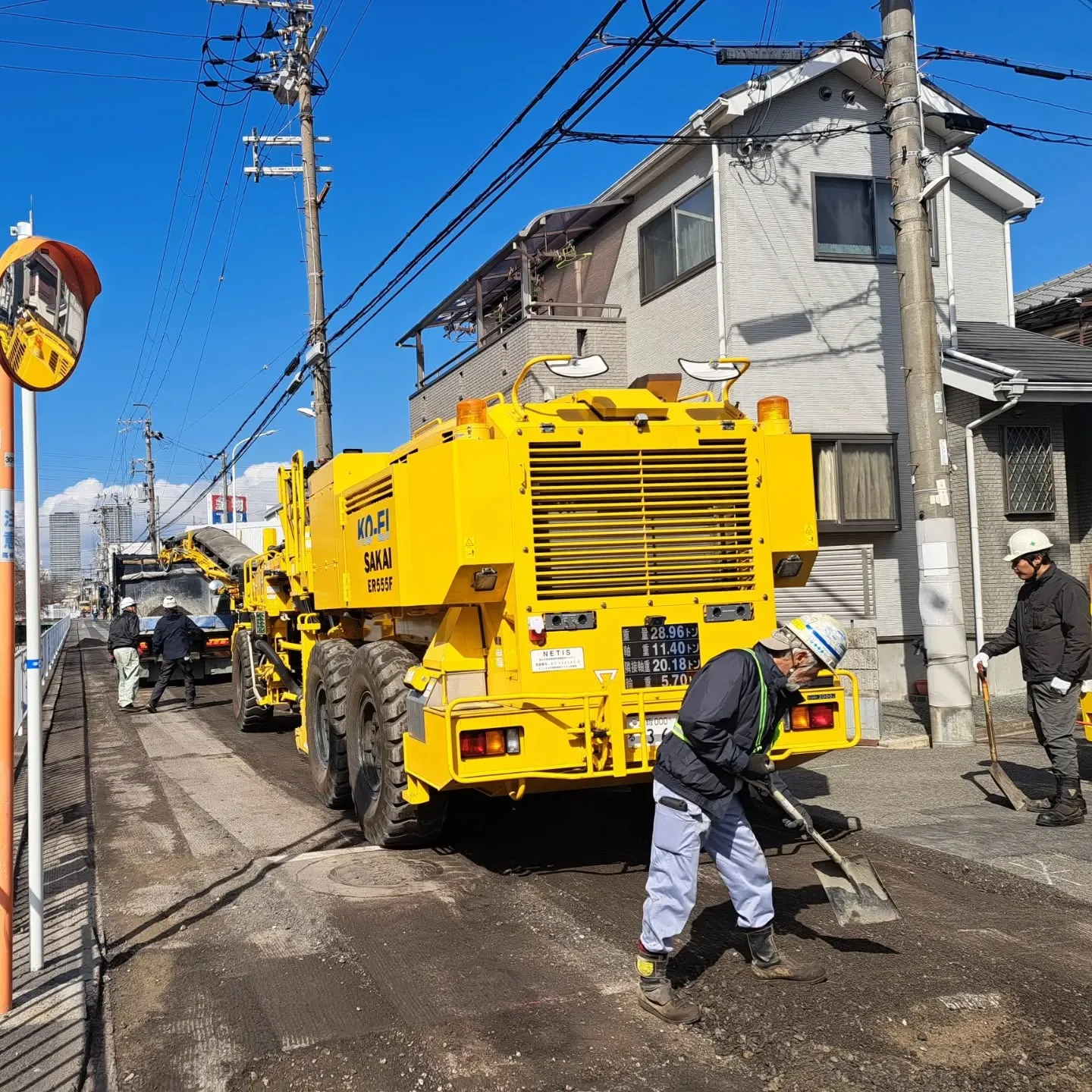 道路舗装工事、